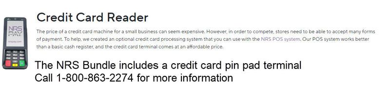 NRS POS Bundle Credit card terminal