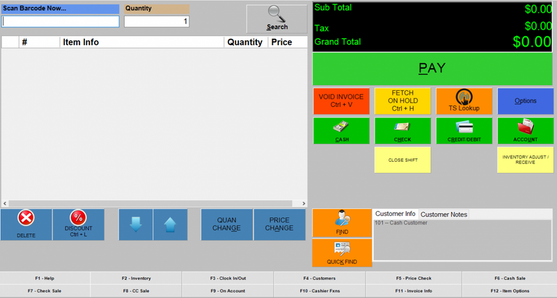 screen shot of the CRE subscription software