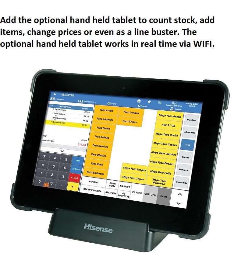 Mobile Tablet for the SAM4pos Application 