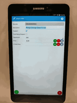 SAM4s UPC Mobile Data Collector Rental